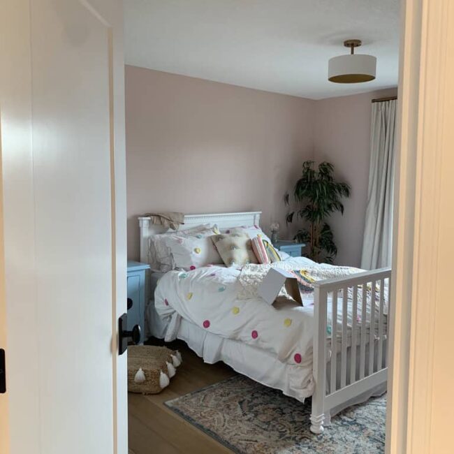Kids room with new set of paint