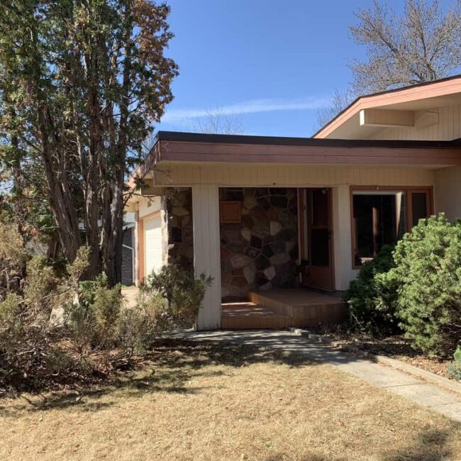 exterior of a home before painting