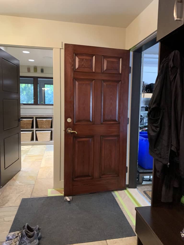 a door in a room