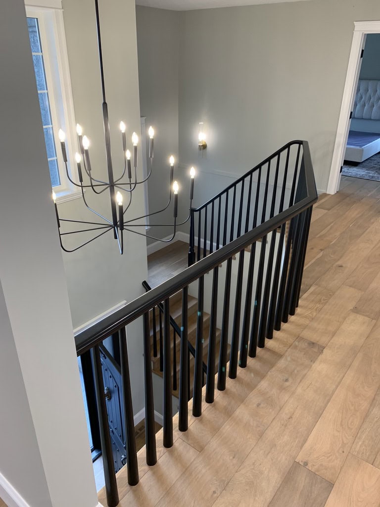 Stairwell after painting