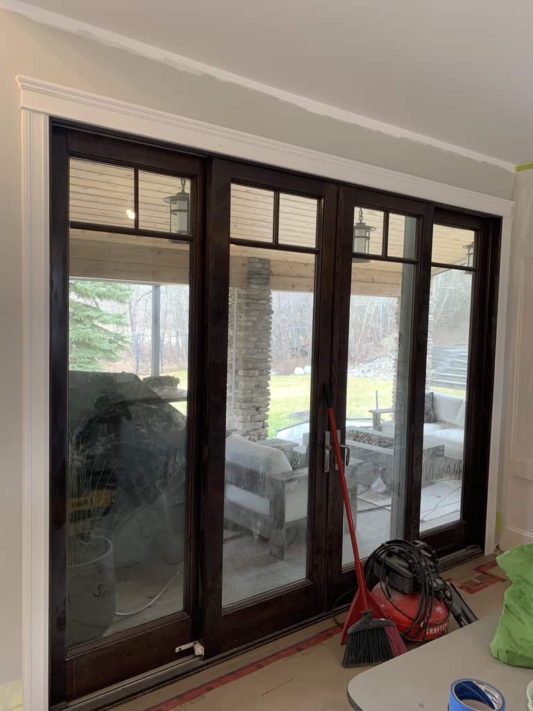Sliding Doors before painting