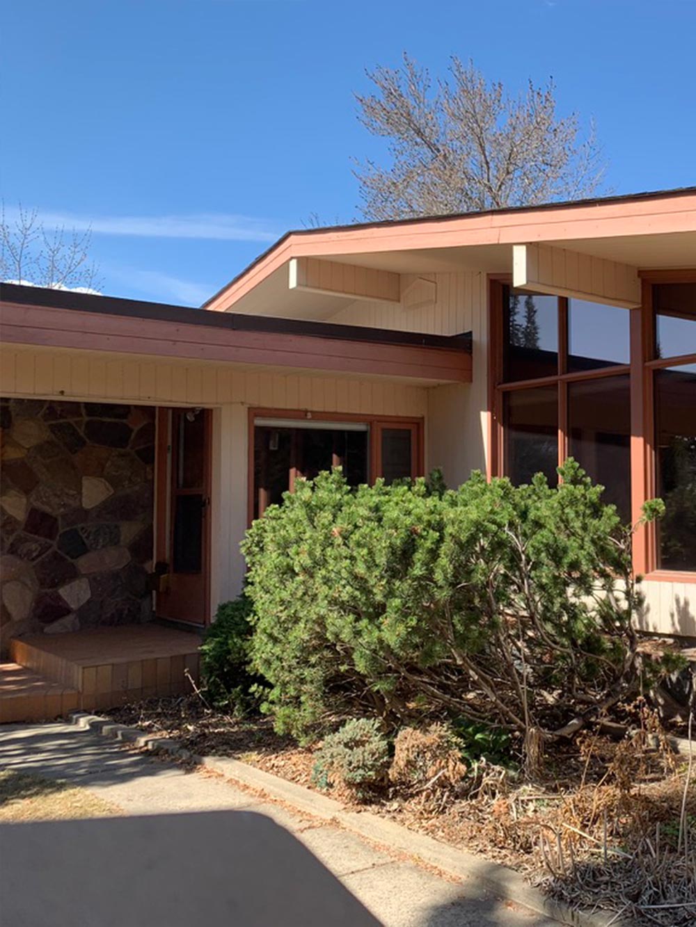 exterior of a home before painting